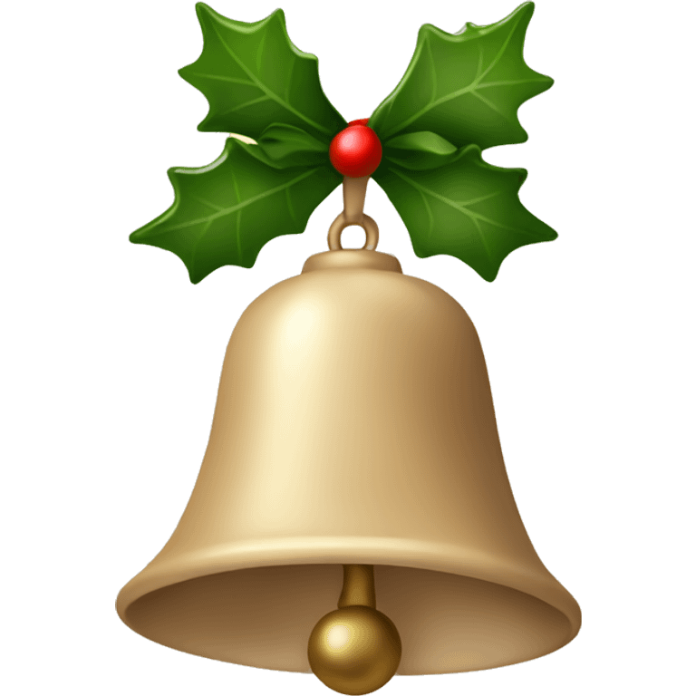 Beige Christmas bell emoji