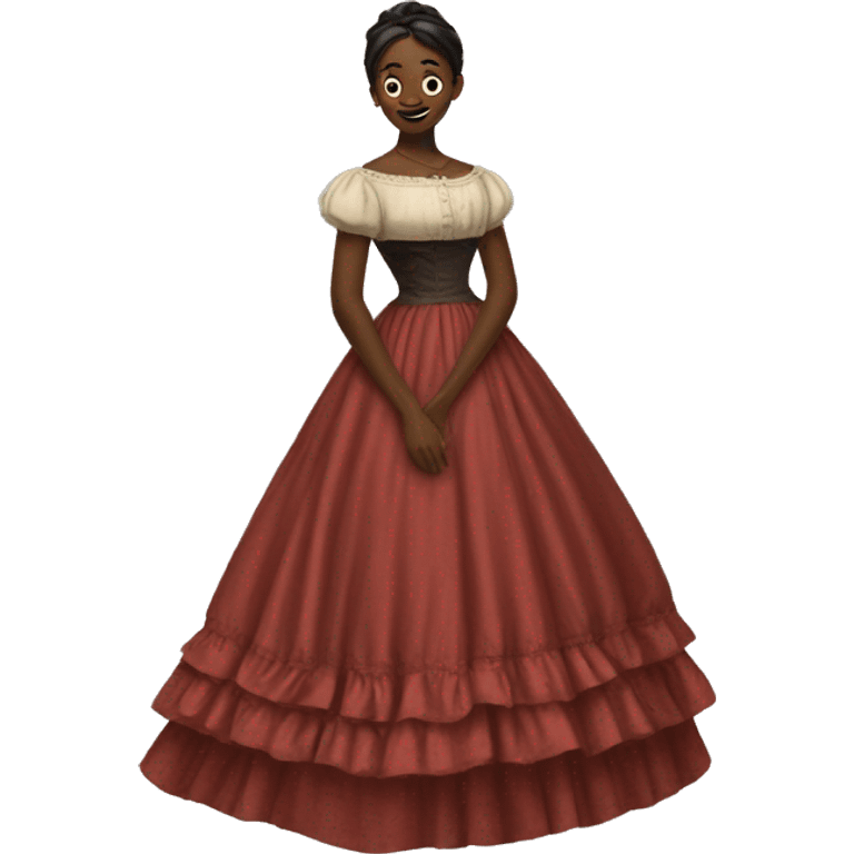 an 18 Year Old Woman Spins an 1901 Dress emoji