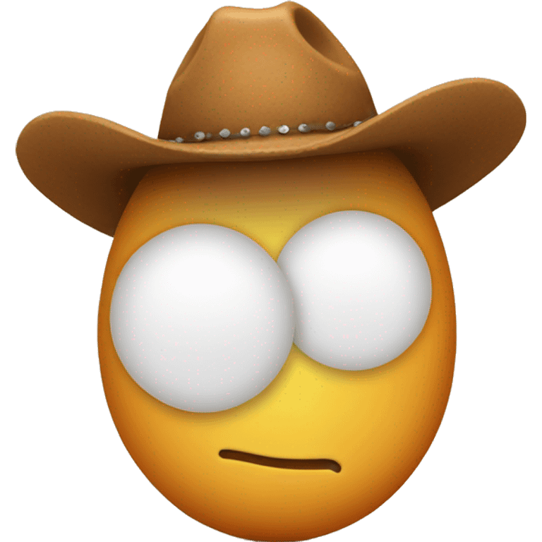 Egg wearing a cowboy hat  emoji