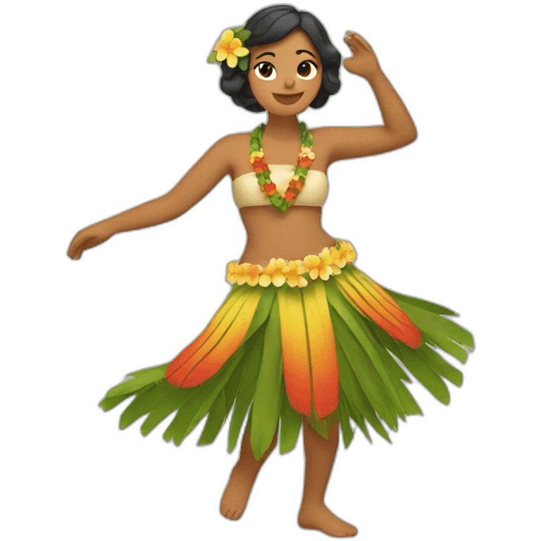 hulahula dancer emoji