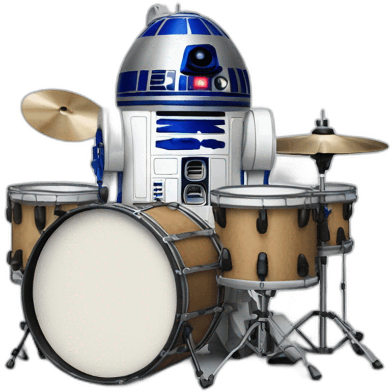 r2d2 playing drums emoji