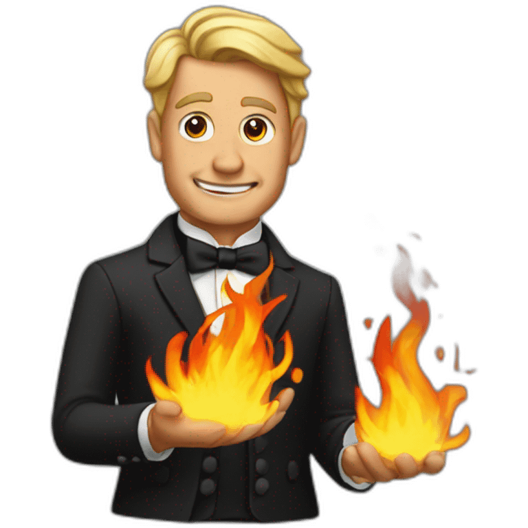 Jenkins butler on fire emoji