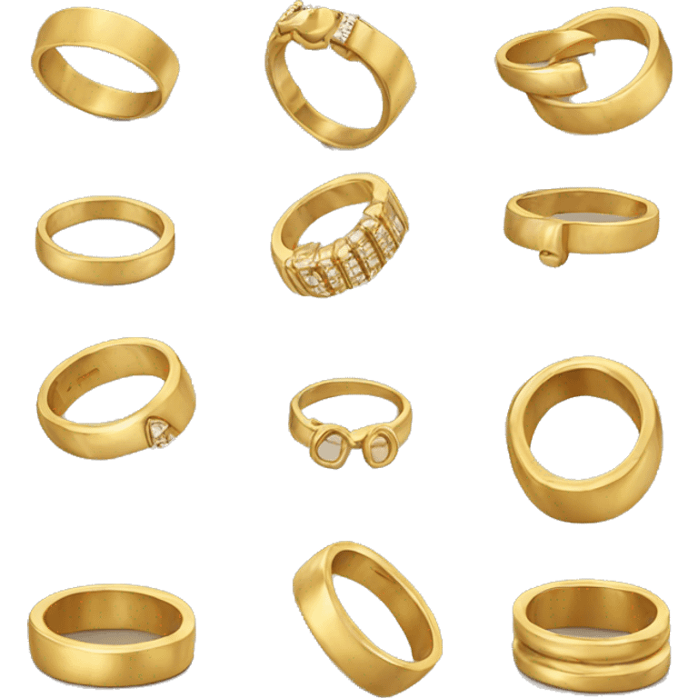 gold ring stack emoji