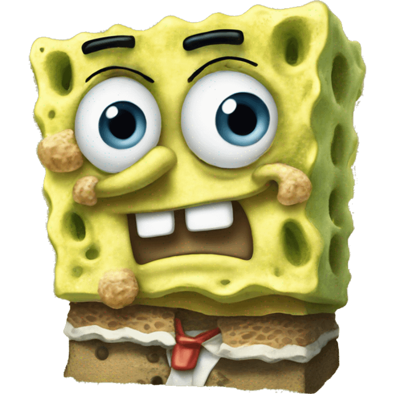 looking confused SpongeBob  emoji