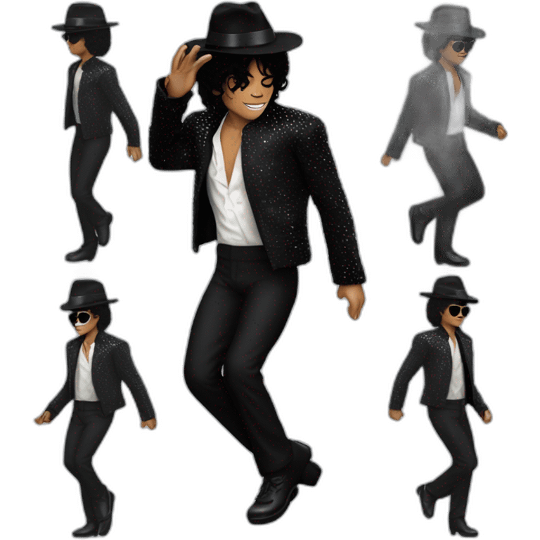 Michael Jackson moonwalk emoji