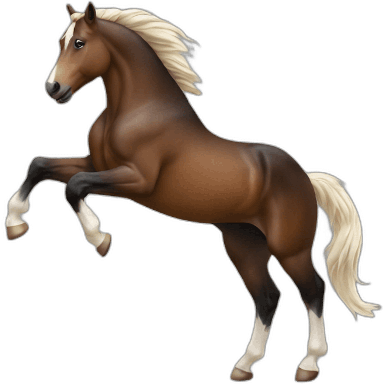 rearing horse emoji