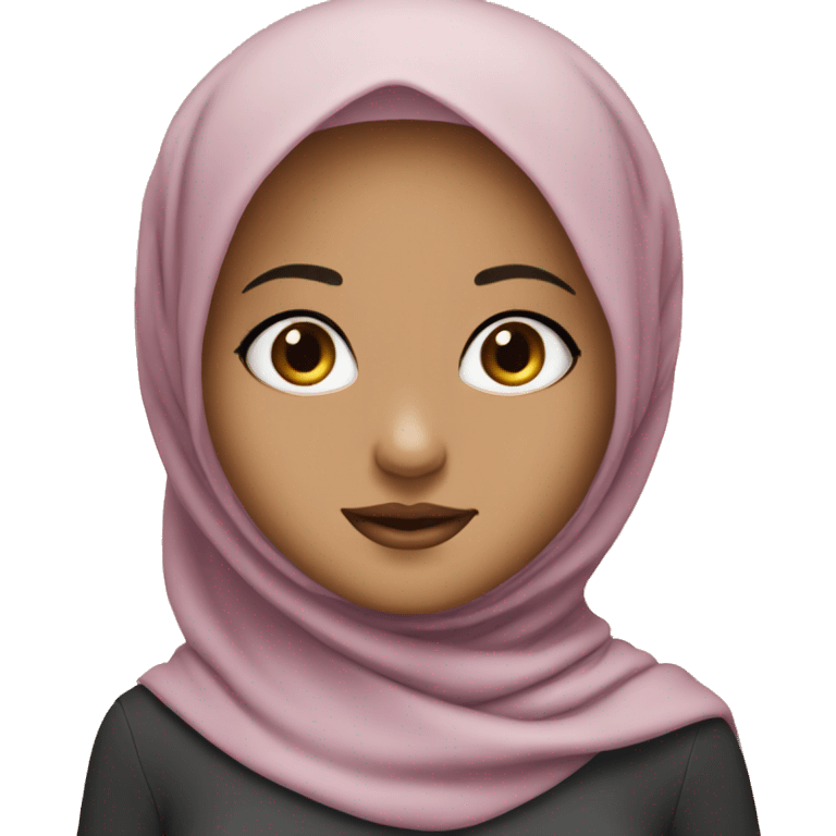 hijab girl with long eyelashes and a small face she’s beautiful emoji