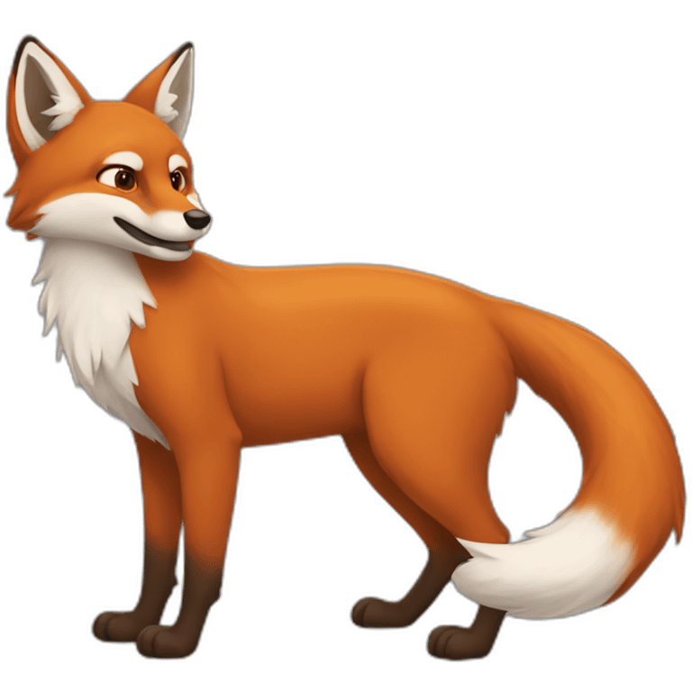 Renard kawaï emoji