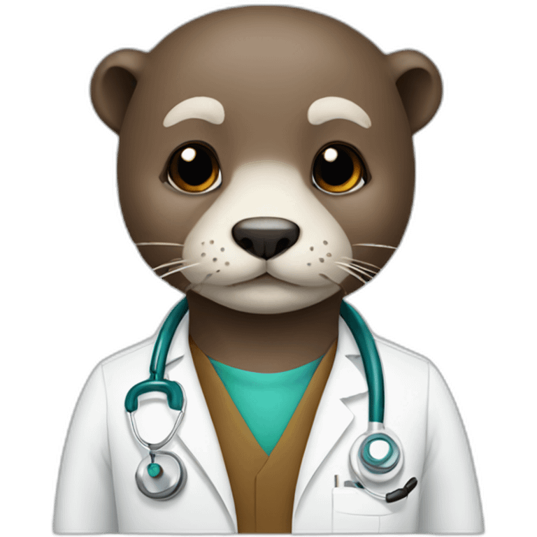 Otter doctor  emoji