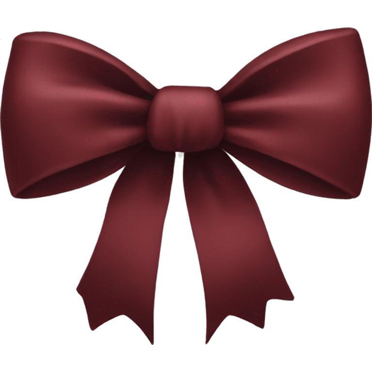 dark red bow emoji