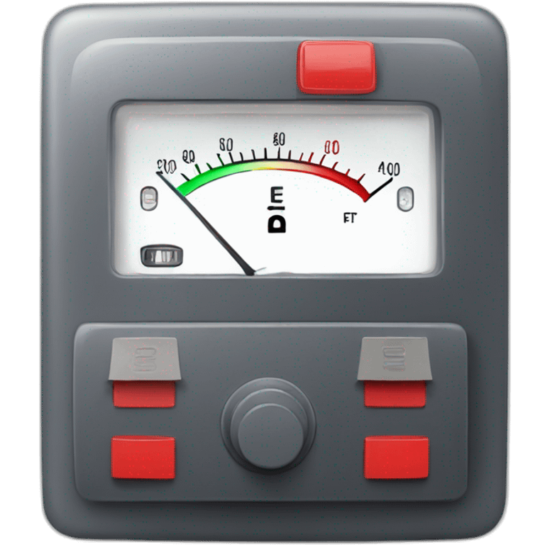 An electrical meter with a red switch emoji