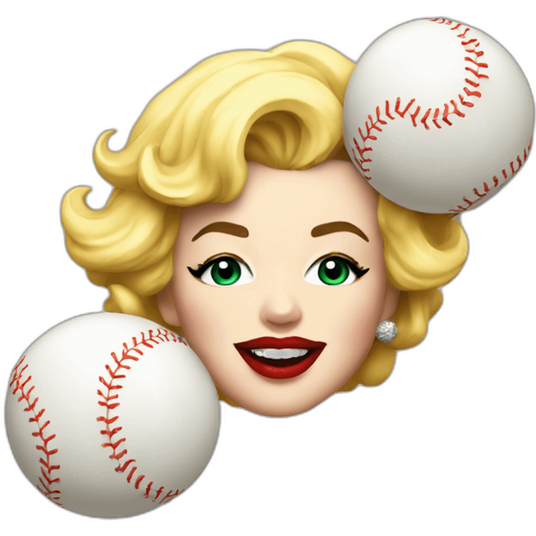 marilyn monroe en pelotas emoji