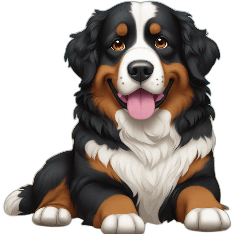 bernese mountain dog beach emoji