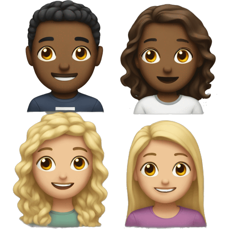 3 friends emoji