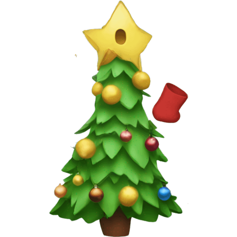 Christmas tree presents emoji