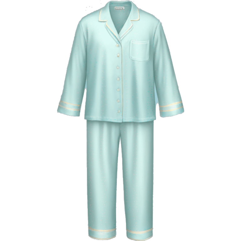 Pastel blue silky pj’s emoji