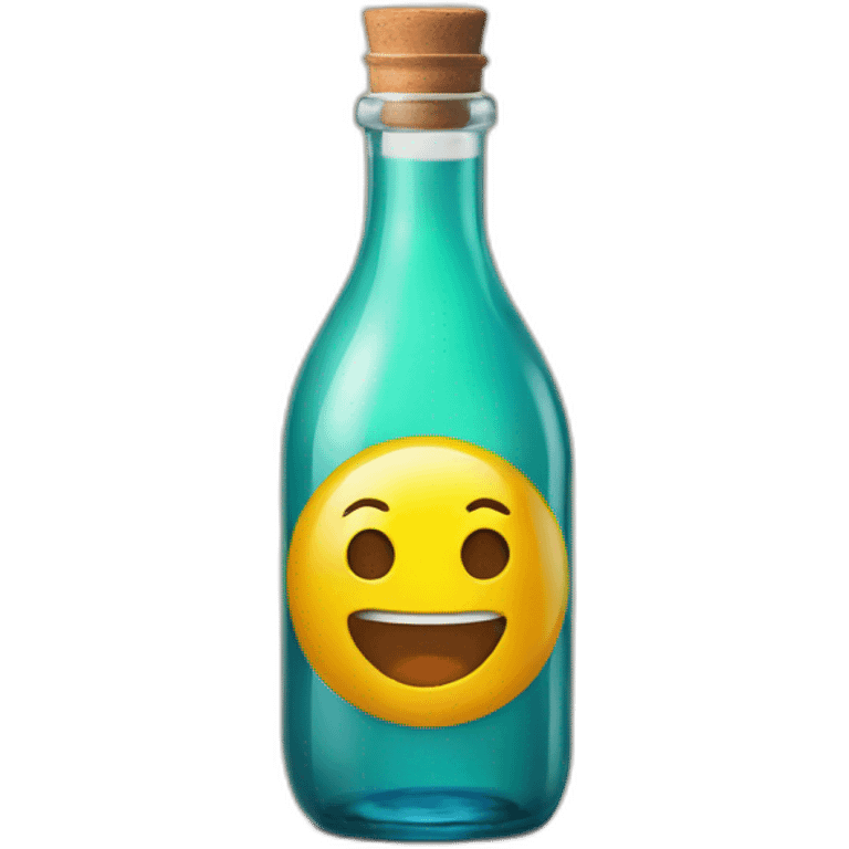 Saft in flasche mit Aufschrift 255 emoji