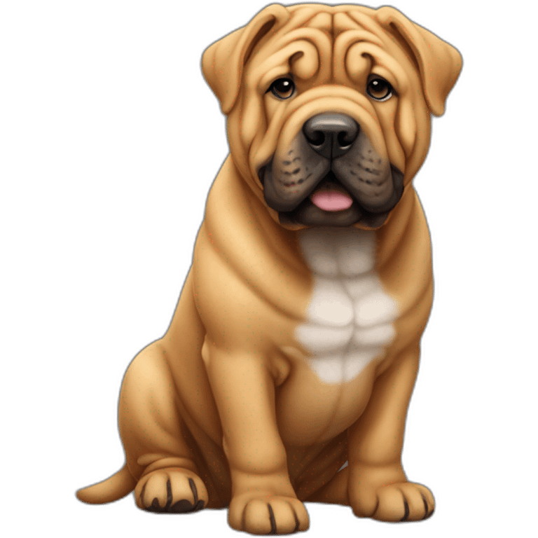 dog sharpei rhude emoji