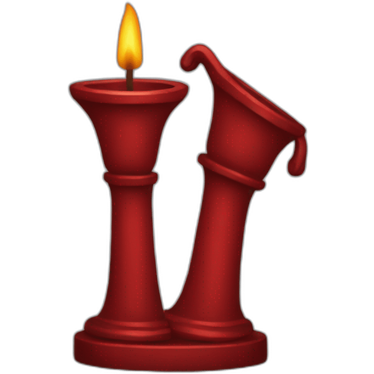 trading red candlestick emoji