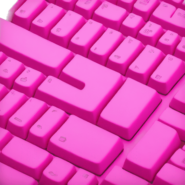 pink keyboard emoji