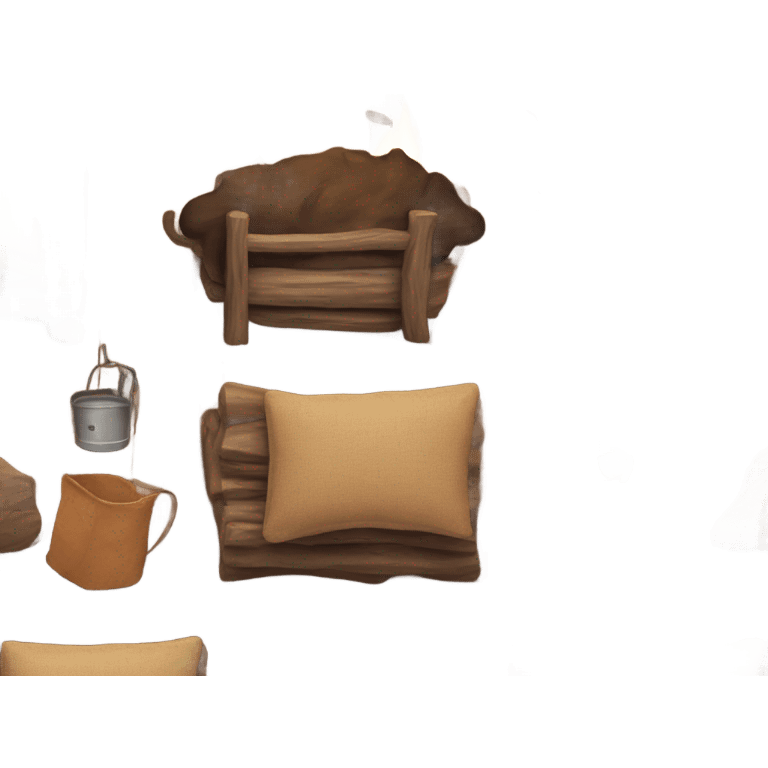 Cozy cabin emoji