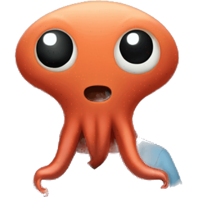 octopus watching a movie emoji