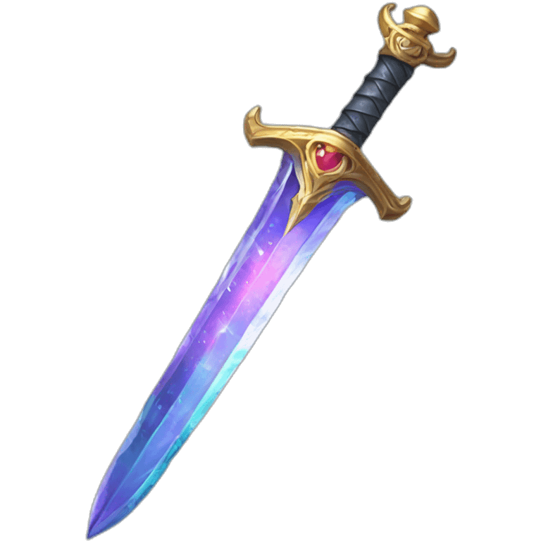 magical glass dragon sword  emoji