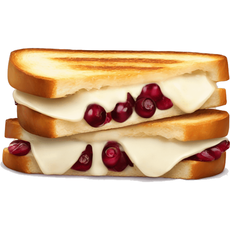 Brie and cranberry toastie emoji