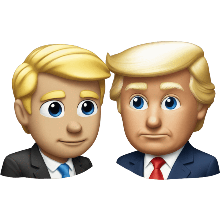 donald duck and donald trump close emoji