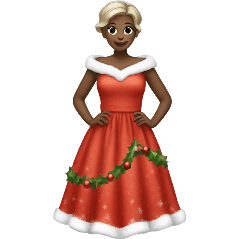 Christmas dress emoji