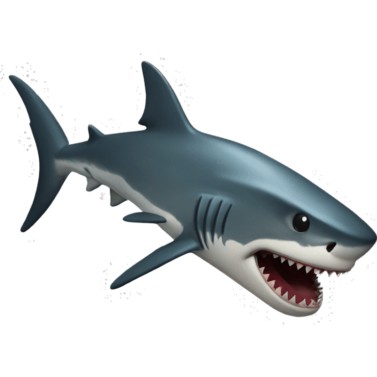 A shark devouring emoji