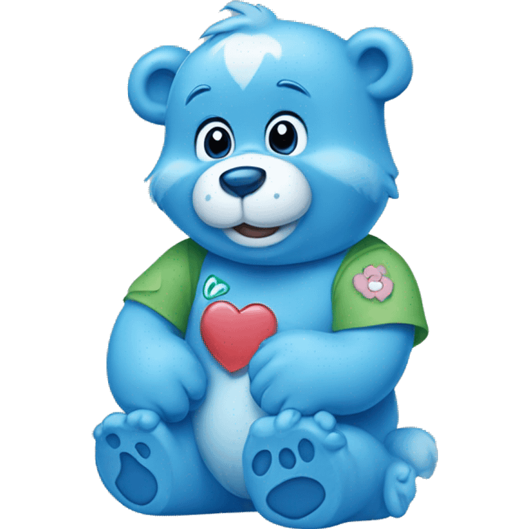 Blue care bear emoji