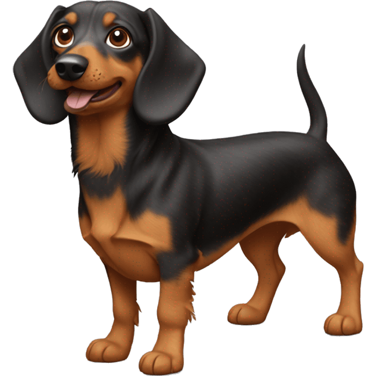 Shaggy weiner dog emoji