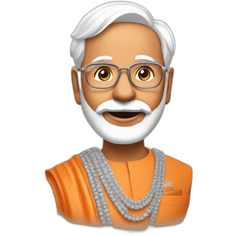 Narendra Modi with inda emoji