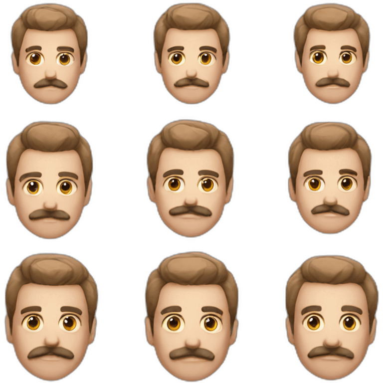 Homme moustache  emoji