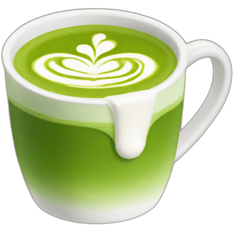 matcha latte in mug emoji