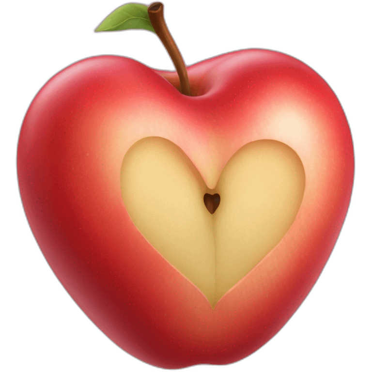 Apple heart emoji