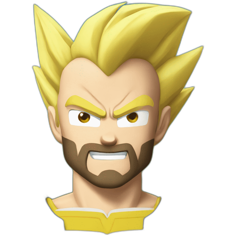 vegeta blond beard emoji