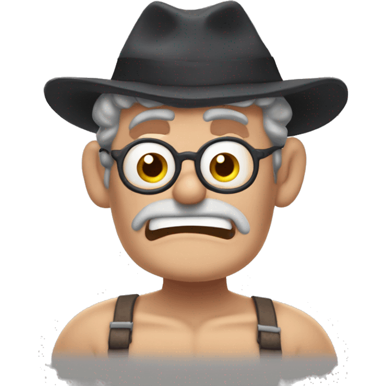 Shirtless Grunkle Stan emoji