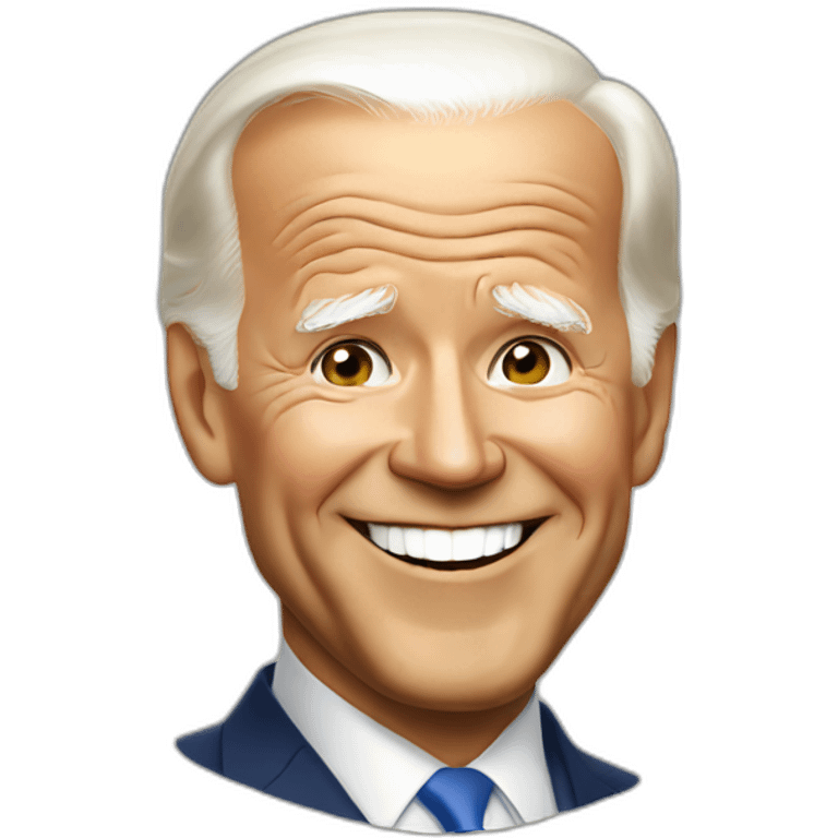 smiling Biden emoji