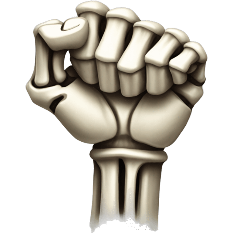 Skeleton fist w only middle finger upright  emoji