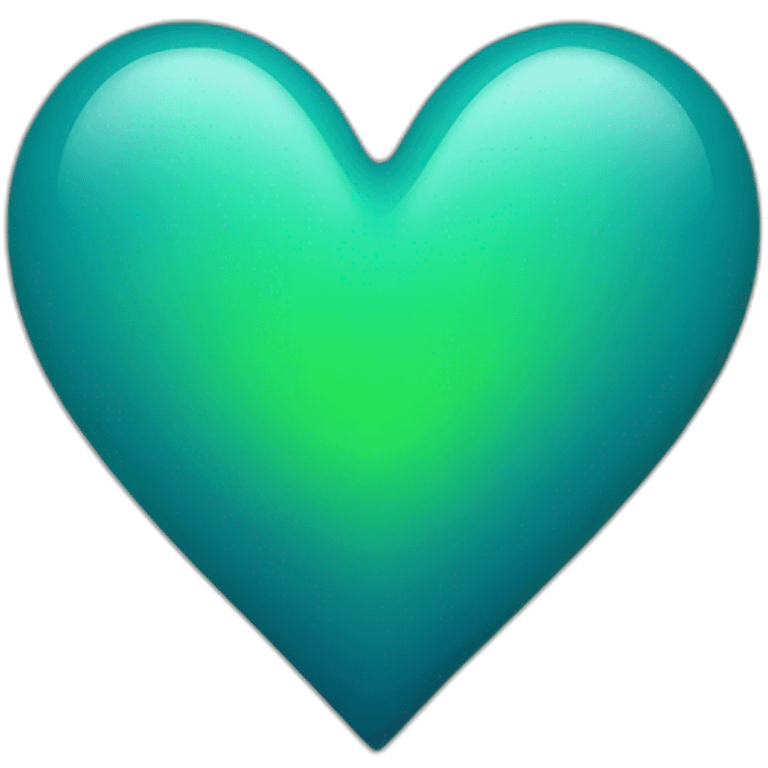 blue-green heart emoji