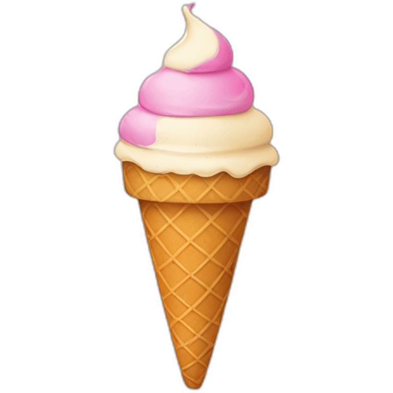 ice cream cone vector image emoji