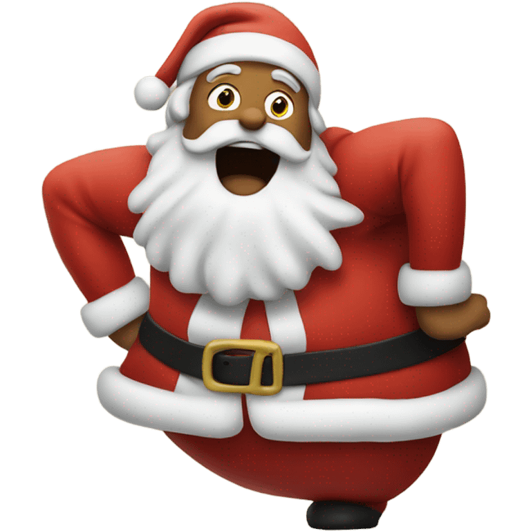 Santa farting emoji