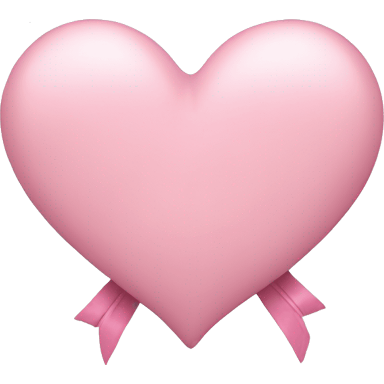 Light pink heart with bow  emoji