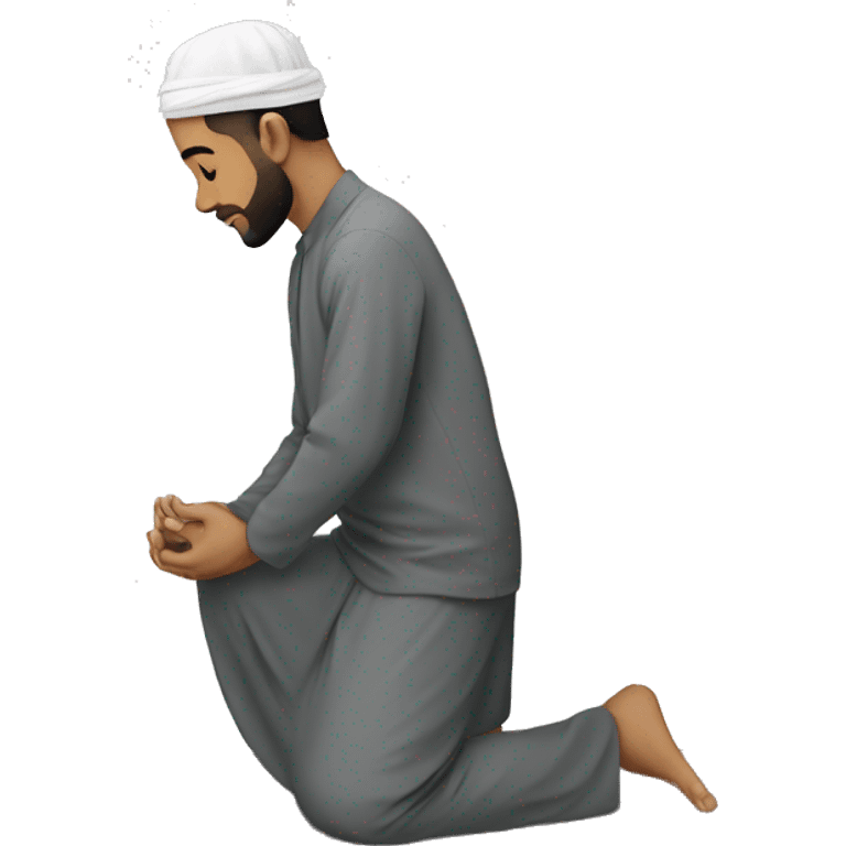 Muslim doing Sujood emoji