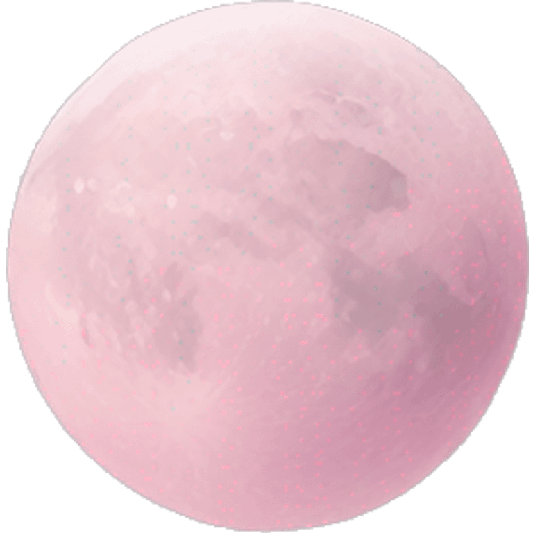 pastel pink moon emoji