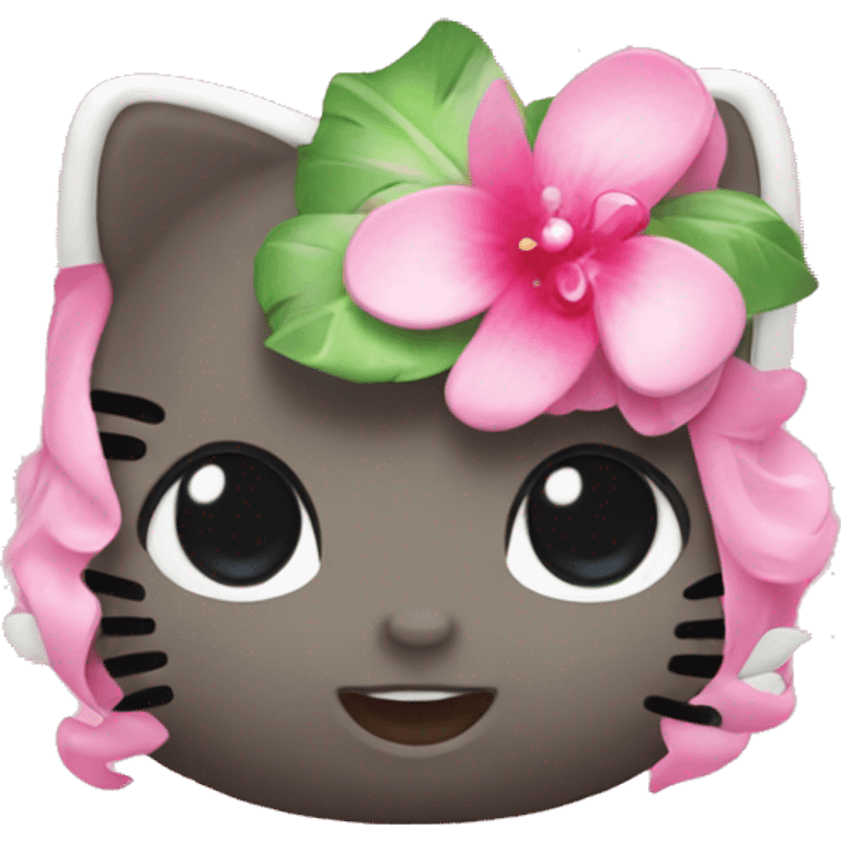 Tropical hello kitty  emoji