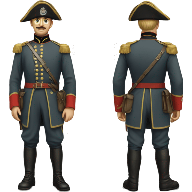 soldier in the Crimean War in full height emoji