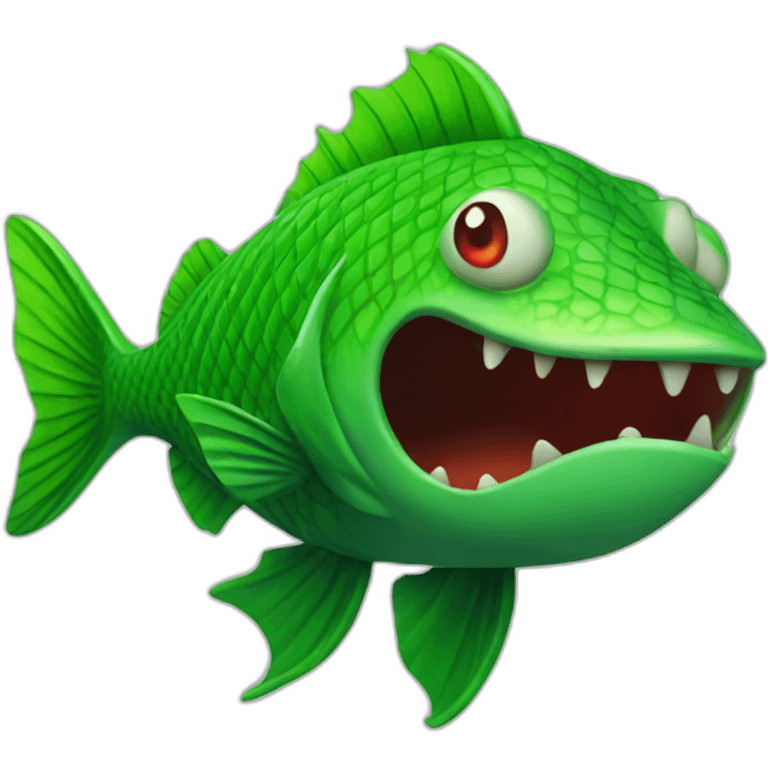 green evil fish-fruit emoji